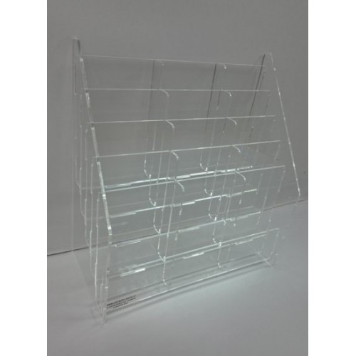Espositore 15 tasche da banco schede miste