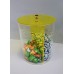 Contenitore porta caramelle a forma cilindrica barattolo H20 cm