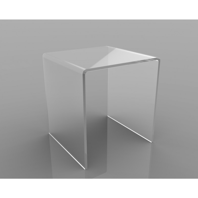 Tavolino in plexiglass, richiesta su misura